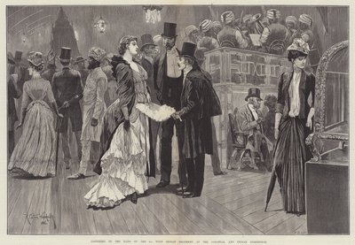 Ascoltando la Banda del 1° Reggimento delle Indie Occidentali alla Mostra Coloniale e Indiana da Richard Caton Woodville junior
